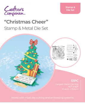 Gemini Shaped Card Base Stamp & Die Christmas Cheer (GEM-STD-CHRICH) (OUTLET)