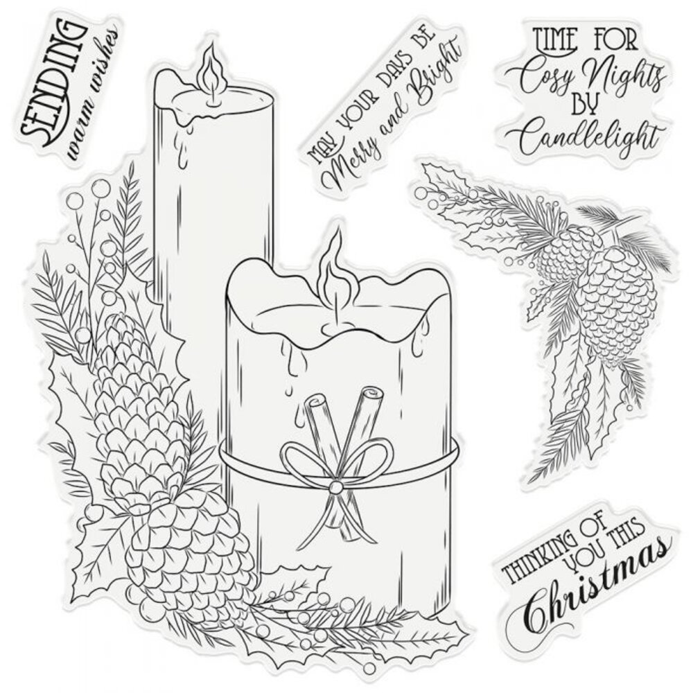 Gemini Cosy by Candlelight Stamp & Die (GEM-STD-COCAN) (OUTLET)