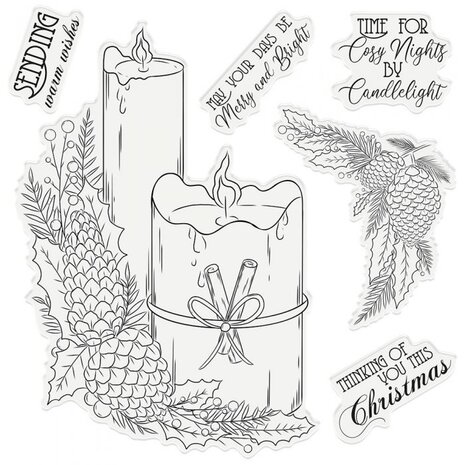 Gemini Cosy by Candlelight Stamp & Die (GEM-STD-COCAN) (OUTLET)