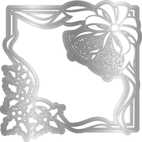 Gemini Decorative Frame Stamp & Die Merrily on High (GEM-STD-DF-MOH) (OUTLET)