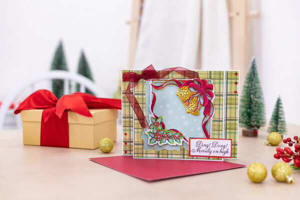 Gemini Decorative Frame Stamp & Die Merrily on High (GEM-STD-DF-MOH) (OUTLET)