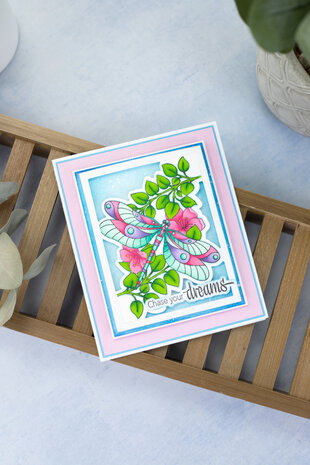 Gemini Colourable Create-a-Card Stamp & Die Dragonfly Dreams (GEM-STD-DRADR) (OUTLET)