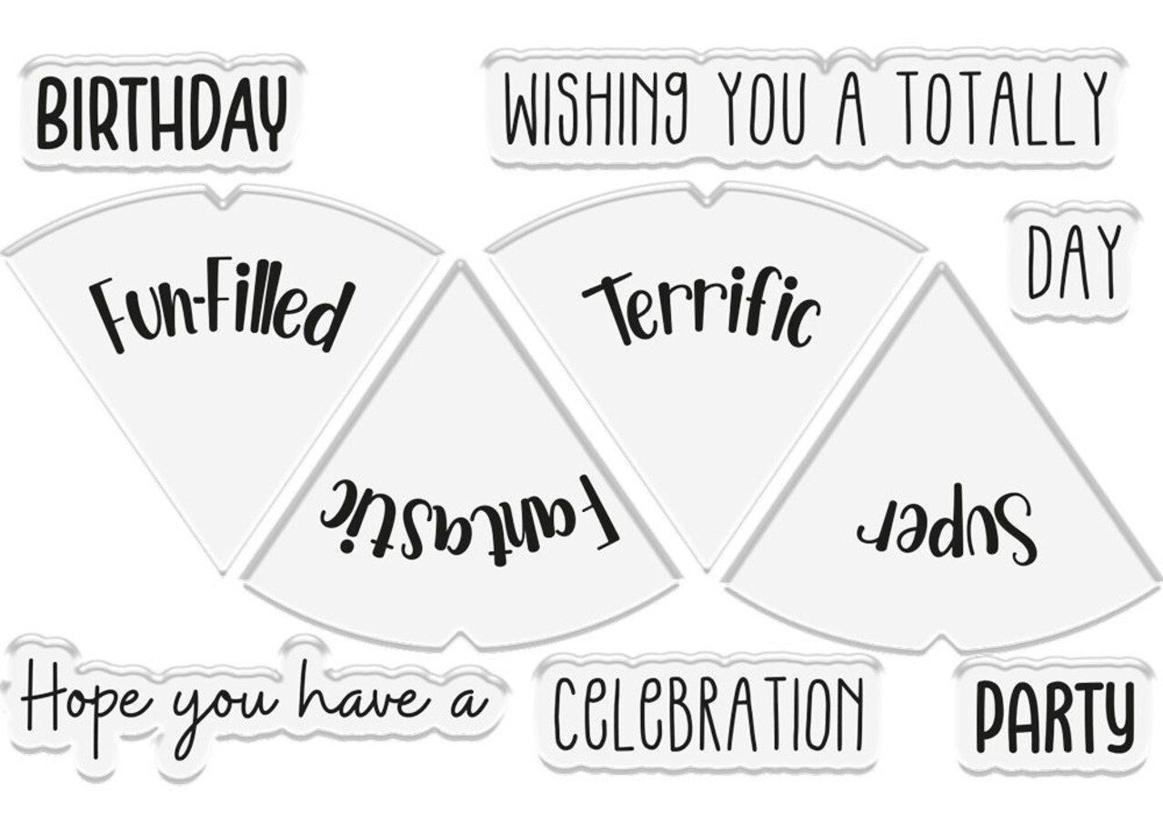 Gemini Reveal Wheel Festive Balloon Stamp & Die (GEM-STD-FBAL) (OUTLET)