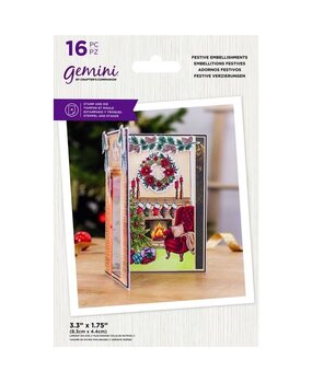 Gemini Festive Embellishments Stamp & Die (GEM-STD-FESTEMB) (OUTLET)