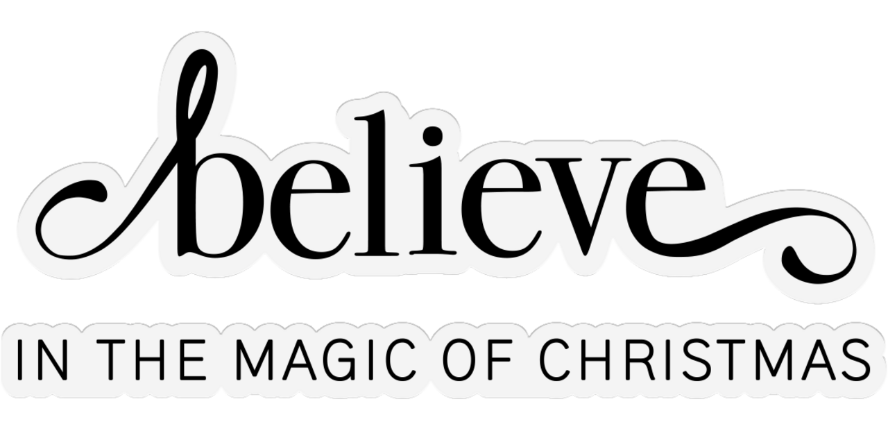 Gemini Fancy Sentiments Stamp & Die Believe in the Magic of Christmas (GEM-STD-FS-BITMC) (OUTLET)