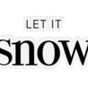 Gemini Fancy Sentiments Stamp & Die Let It Snow (GEM-STD-FS-LEIS) (OUTLET)