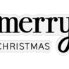 Gemini Fancy Sentiments Stamp & Die Merry Christmas (GEM-STD-FS-MECH) (OUTLET)