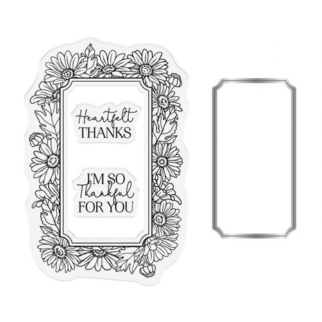 Gemini Heartfelt Thanks Stamp & Die (GEM-STD-HEATH) (OUTLET)