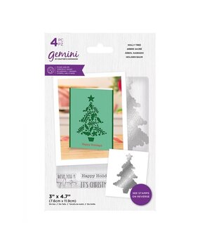 Gemini Holly Tree Stamp & Die (GEM-STD-HOTR) (OUTLET)