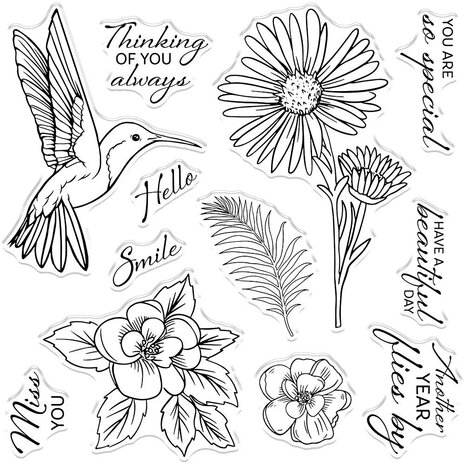 Gemini Humming Bird Stamp & Die (GEM-STD-HUMBIR) (OUTLET)