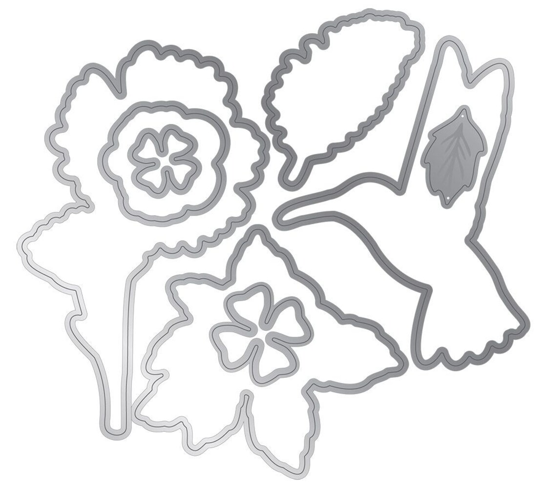 Gemini Humming Bird Stamp & Die (GEM-STD-HUMBIR) (OUTLET)