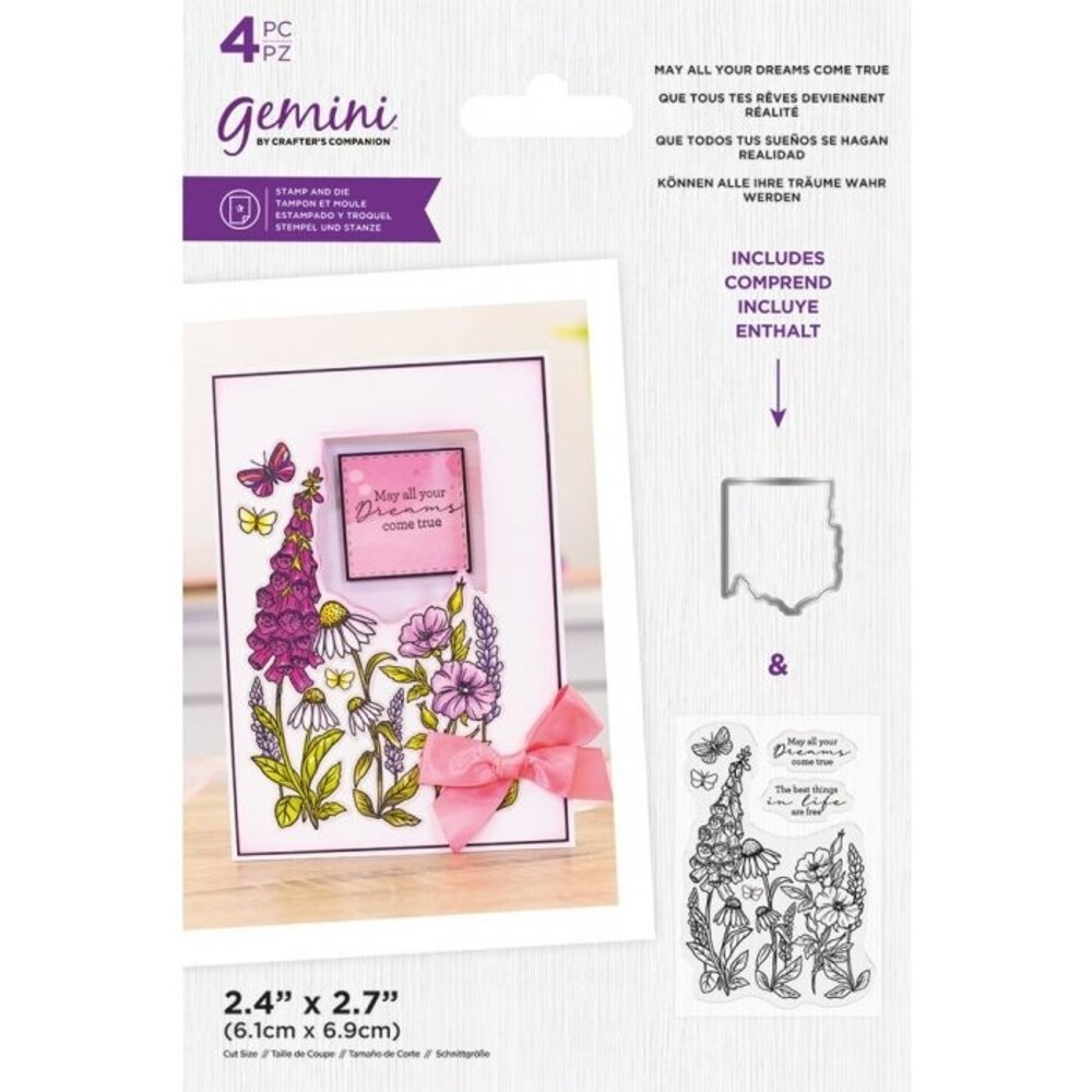 Gemini May All Your Dreams Come True Stamp & Die (GEM-STD-MAYDCT) (OUTLET) Gemini May All Your Dreams Come True Stamp & Die (GEM-STD-MAYDCT) (OUTLET)
