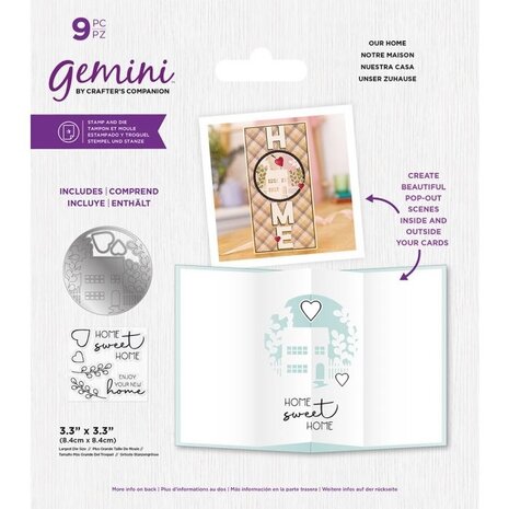 Gemini Our Home Stamp & Die (GEM-STD-OURHOM) (OUTLET)