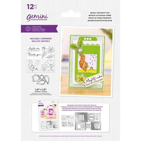 Gemini Reveal The Mighty Oak Stamp & Die (GEM-STD-REVMIOA) (OUTLET) Gemini Reveal The Mighty Oak Stamp & Die (GEM-STD-REVMIOA) (OUTLET)