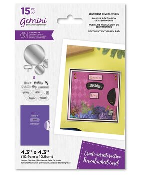 Gemini Reveal Wheel Sentiment Reveal Wheel Stamp & Die (GEM-STD-SERW) (OUTLET) Gemini Reveal Wheel Sentiment Reveal Wheel Stamp & Die (GEM-STD-SERW) (OUTLET)