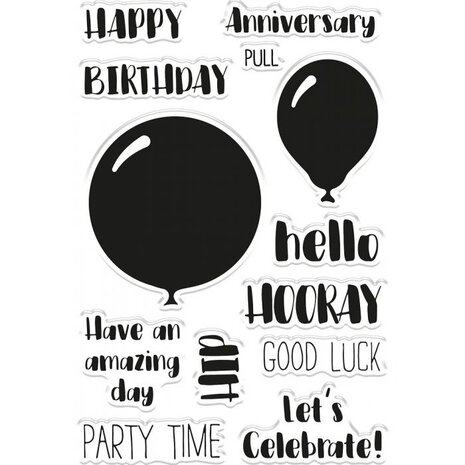 Gemini Hip Hip Hooray Stamp & Die (GEM-STD-SWF-HIP) (OUTLET)