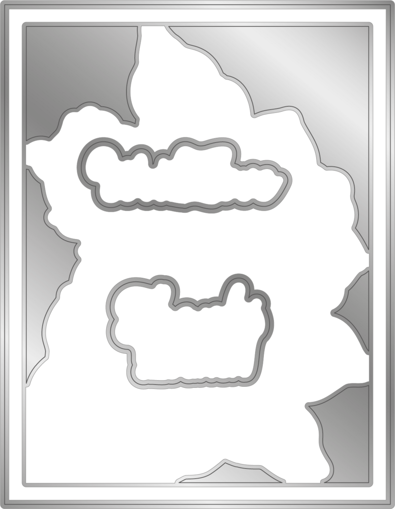 Gemini Colourable Create-a-Card Stamp & Die Sweet Roses (GEM-STD-SWRO) (OUTLET)