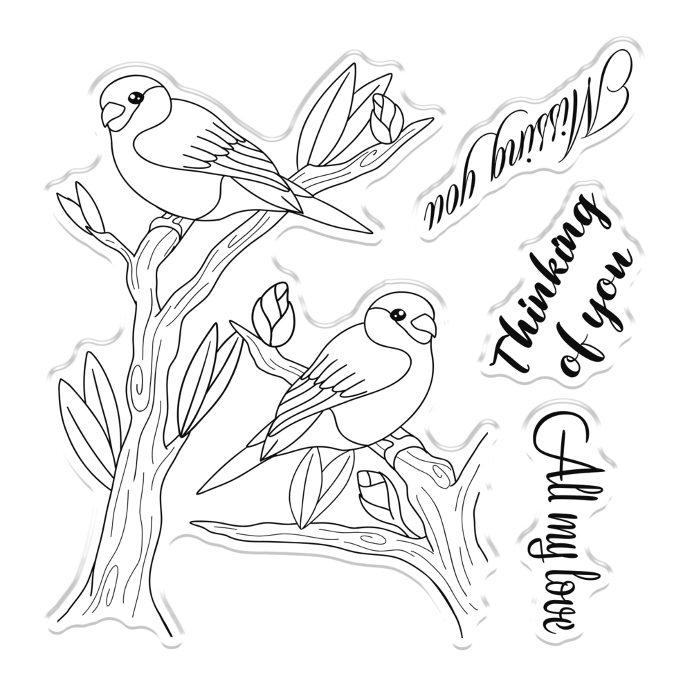 Gemini Colourable Create-a-Card Stamp & Die Thinking of You (GEM-STD-TOFY) (OUTLET)