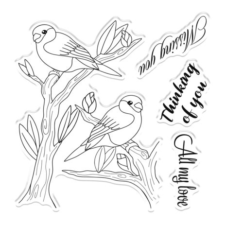 Gemini Colourable Create-a-Card Stamp & Die Thinking of You (GEM-STD-TOFY) (OUTLET)