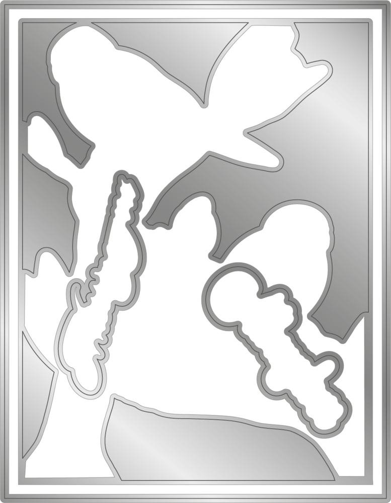 Gemini Colourable Create-a-Card Stamp & Die Thinking of You (GEM-STD-TOFY) (OUTLET)