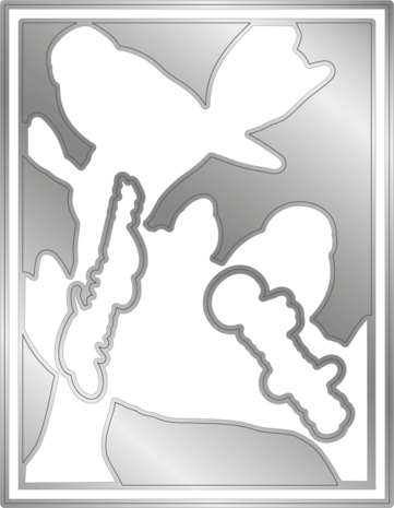 Gemini Colourable Create-a-Card Stamp & Die Thinking of You (GEM-STD-TOFY) (OUTLET)