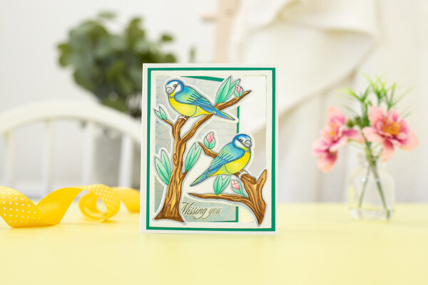 Gemini Colourable Create-a-Card Stamp & Die Thinking of You (GEM-STD-TOFY) (OUTLET)