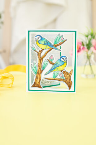 Gemini Colourable Create-a-Card Stamp & Die Thinking of You (GEM-STD-TOFY) (OUTLET)