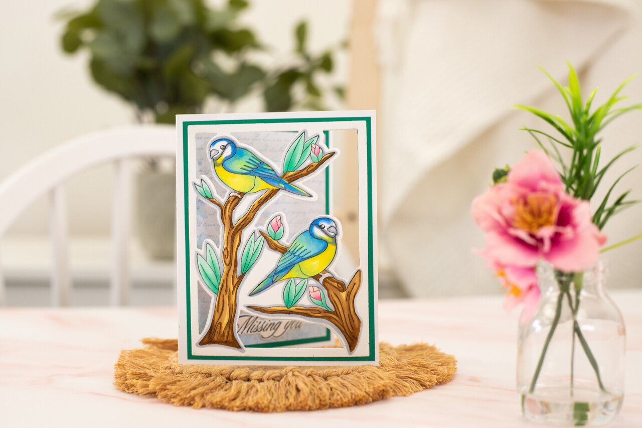 Gemini Colourable Create-a-Card Stamp & Die Thinking of You (GEM-STD-TOFY) (OUTLET)