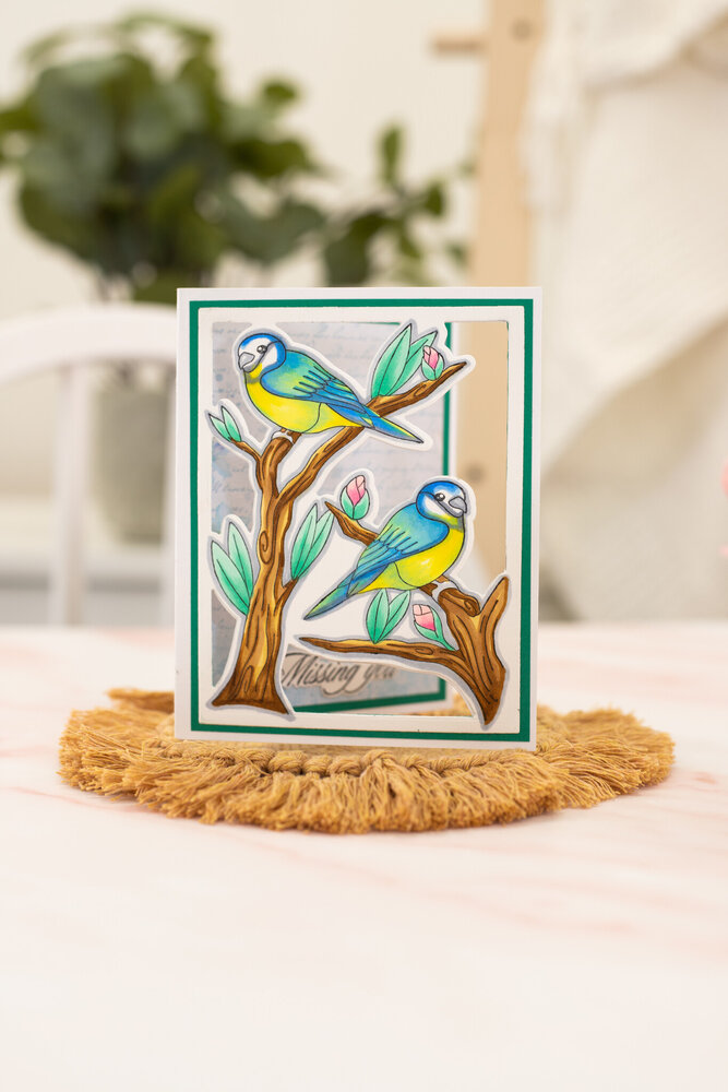 Gemini Colourable Create-a-Card Stamp & Die Thinking of You (GEM-STD-TOFY) (OUTLET)