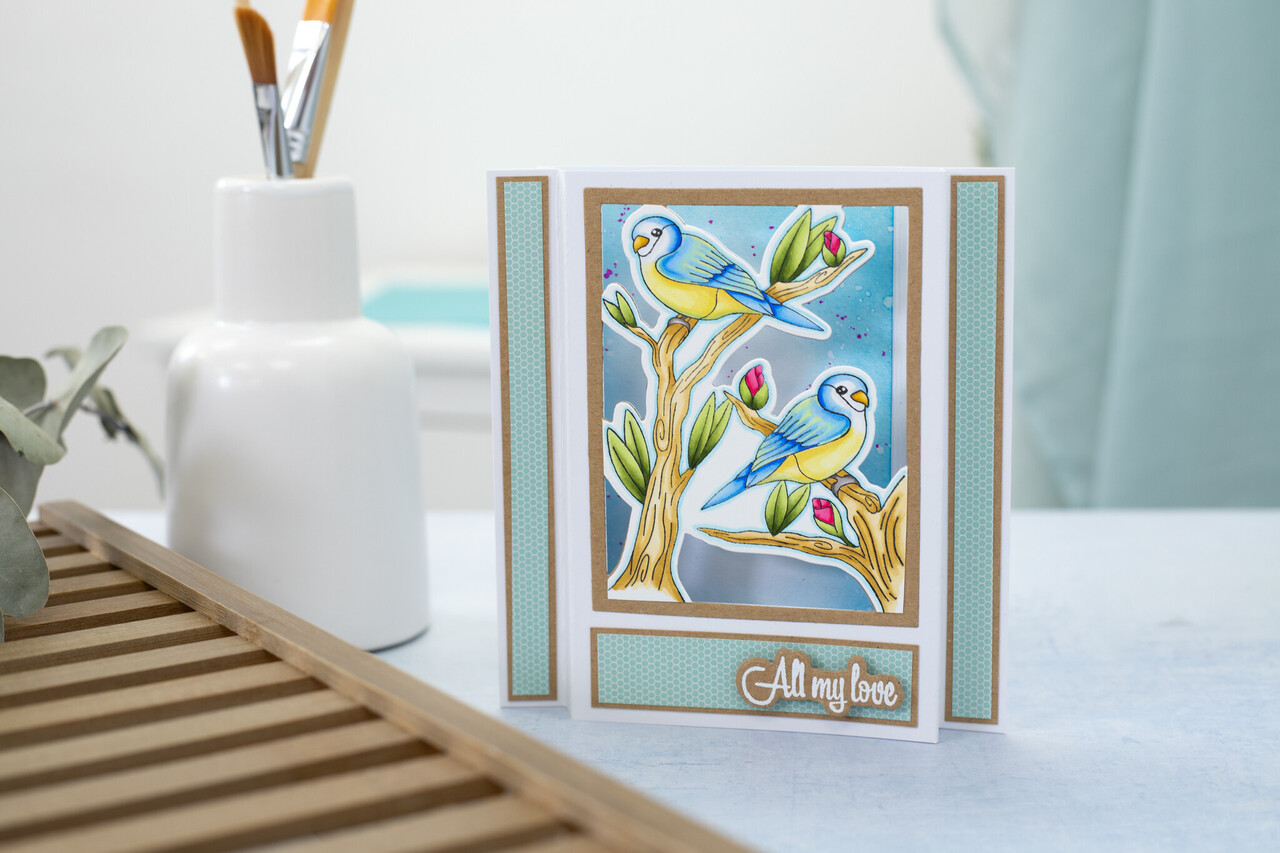 Gemini Colourable Create-a-Card Stamp & Die Thinking of You (GEM-STD-TOFY) (OUTLET)