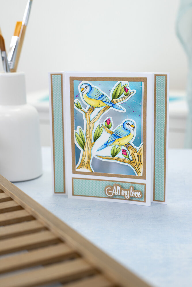 Gemini Colourable Create-a-Card Stamp & Die Thinking of You (GEM-STD-TOFY) (OUTLET)