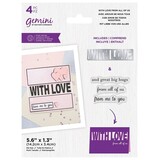 Gemini WITH LOVE From All of Us Stamp & Die (GEM-STD-WLFAOU) (OUTLET)