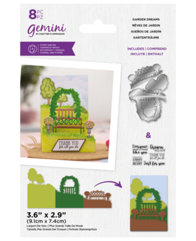 Gemini Zig Zag Scene Builder Stamp & Die Garden Dreams (GEM-STD-ZZ3D-GD) (OUTLET)