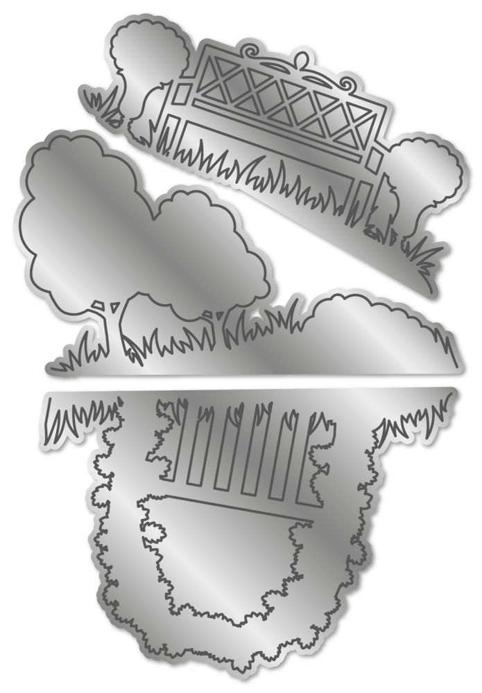 Gemini Zig Zag Scene Builder Stamp & Die Garden Dreams (GEM-STD-ZZ3D-GD) (OUTLET)