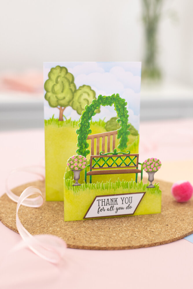 Gemini Zig Zag Scene Builder Stamp & Die Garden Dreams (GEM-STD-ZZ3D-GD) (OUTLET)