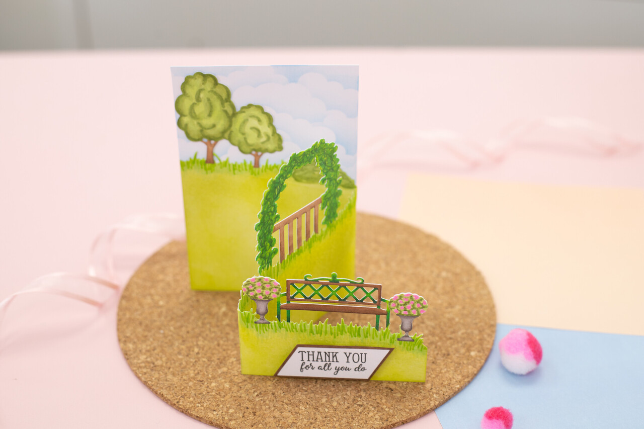 Gemini Zig Zag Scene Builder Stamp & Die Garden Dreams (GEM-STD-ZZ3D-GD) (OUTLET)