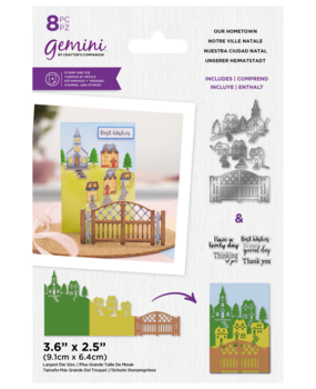 Gemini Zig Zag Scene Builder Stamp & Die Our Hometown (GEM-STD-ZZ3D-OH) (OUTLET)