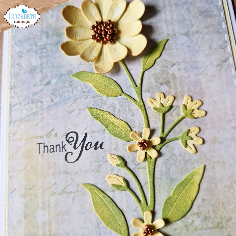 Elizabeth Craft Designs Garden Party Stamps A5 Elements (CS336) (OUTLET)