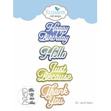 Elizabeth Craft Designs Evening Rose Dies Layered Greetings 1 (2122) (OUTLET)