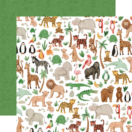 Echo Park Animal Kingdom 6x6 Inch Paper Pad (AK259023) (OUTLET)