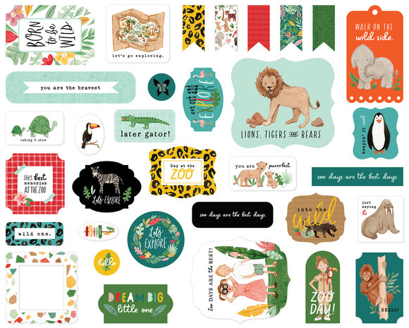 Echo Park Animal Kingdom Ephemera (AK259024) (OUTLET)