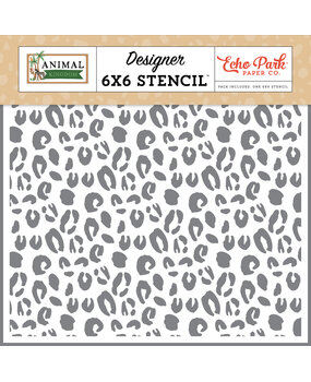 Echo Park Cheetah Stencil (AK259035) (OUTLET)