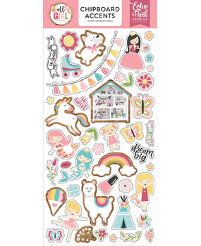 Echo Park All Girl 6x13 Inch Chipboard Accents (ALG206021) (OUTLET)