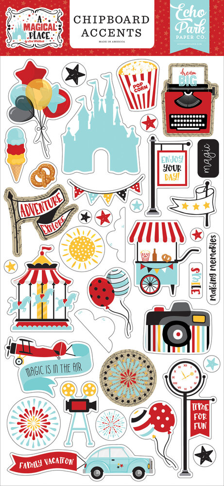 Echo Park A Magical Place Chipboard Accents (AMP239021) (OUTLET)