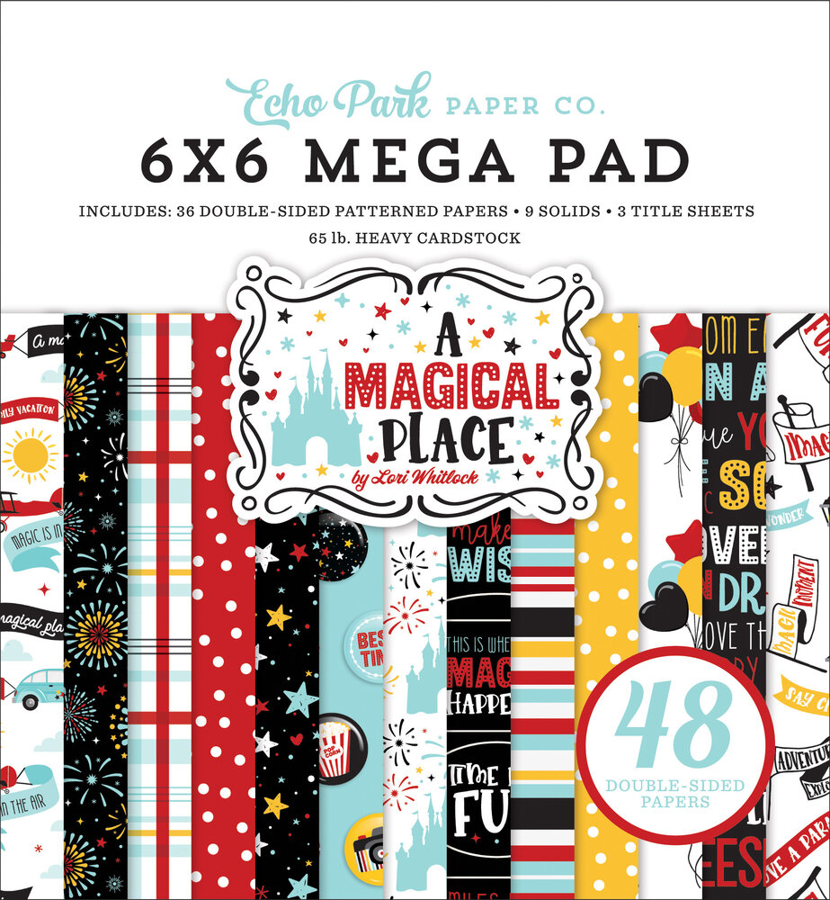 Echo Park A Magical Place 6x6 Inch Cardmakers Mega Pad (AMP239031) (OUTLET)