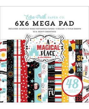 Echo Park A Magical Place 6x6 Inch Cardmakers Mega Pad (AMP239031) (OUTLET)