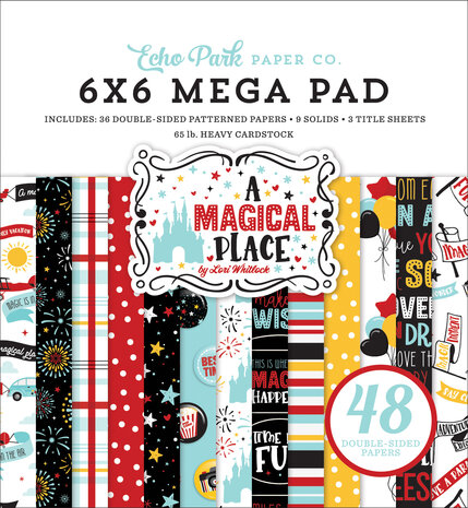 Echo Park A Magical Place 6x6 Inch Cardmakers Mega Pad (AMP239031) (OUTLET)