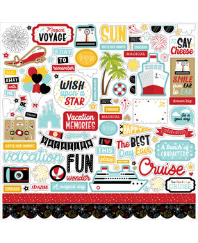 Echo Park A Magical Voyage 12x12 Inch Element Sticker (AMV359014) (OUTLET)