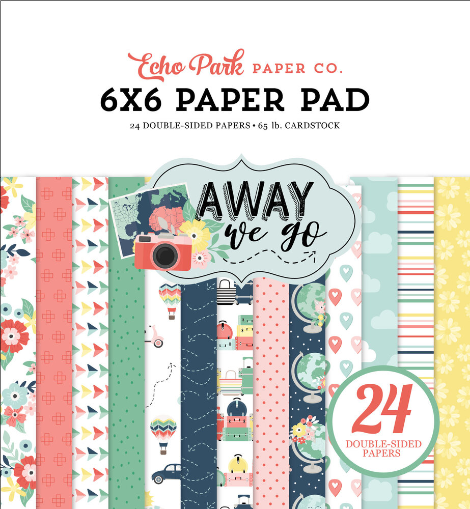 Echo Park Away We Go 6x6 Inch Paper Pad (AWG270023) (OUTLET)