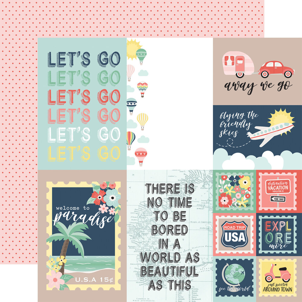 Echo Park Away We Go 6x6 Inch Paper Pad (AWG270023) (OUTLET)